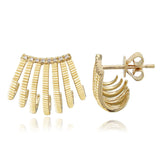 Fluted Seven Wrap Earring