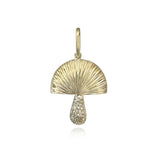 Fluted and Diamond Mushroom Charm