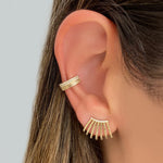 Fluted Seven Wrap Earring