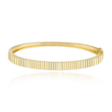 Fluted Gold Bangle