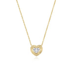 Fluted Bezel Diamond Necklace