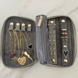 Grey Jewelry Travel Case