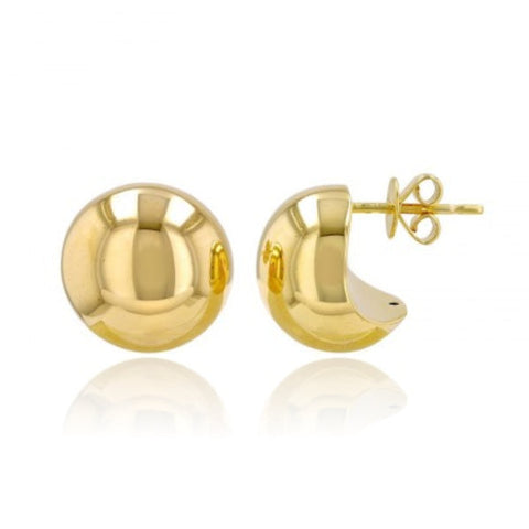 Golden Round Earrings