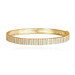 Golden Spaced Pave Bangle