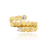 Golden Swirl Multi Shape Ring