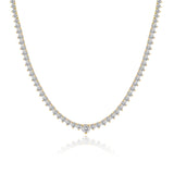 Medium Graduated Diamond Tennis Necklace