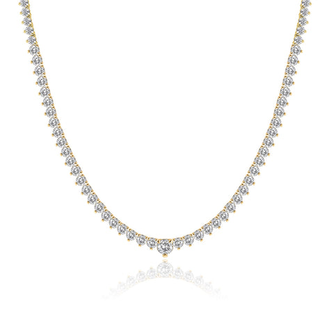 Medium Graduated Diamond Tennis Necklace