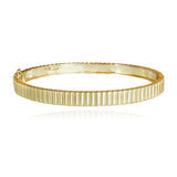 Golden Spaced Pave Bangle