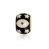 Diamond Evil Eye On Loop Black Onyx Charm