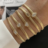 Solitaire Diamond Snake Bracelet