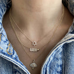 Small Star of David Pave Necklace