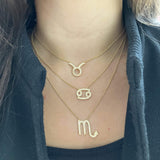 Zodiac Sign Diamond Necklace