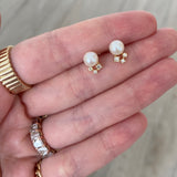 Pearl and Diamonds Stud