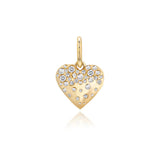 SMALL DRIPPING SCATTERED HEART CHARM