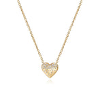 SMALL DRIPPING SCATTERED HEART NECKLACE