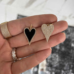 Jumbo Pave Heart Charm