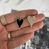 Jumbo Pave Heart Charm