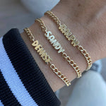 Gold Name Cuban Bracelet