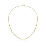 Gold and Diamonds Balls Necklace