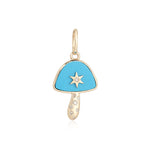 Stone Mushroom Center Star Charm