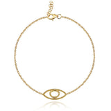 Medium Evil Eye Cutout Bracelet