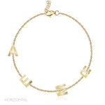 Multi Gold Initials Bracelet