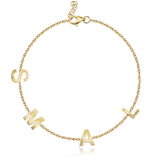 Multi Gold Initials Bracelet