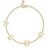 Multi Gold Initials Bracelet