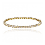 Multi Shape Bezel Diamond Bangle