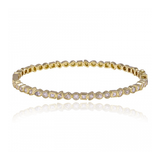 Multi Shape Bezel Diamond Bangle