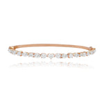 Horizontal Multi Shape Diamond Bangle