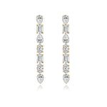 Dropdown Multi Shape Diamonds Statement Earring