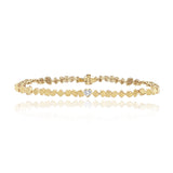 Multi Shape Diamond Golden Bracelet