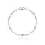 Five Multi Shape Diamond Tennis Bracelet