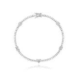 Five Multi Shape Diamond Tennis Bracelet