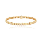 Emerald Cut Diamond Golden Bracelet