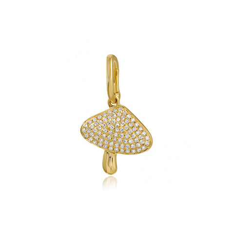 Petite Pave Mushroom Charm