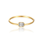 Petite Solitaire Diamond Ring