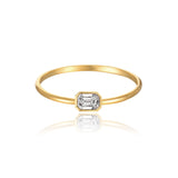 Petite Solitaire Diamond Ring