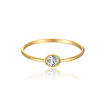 Petite Solitaire Diamond Ring