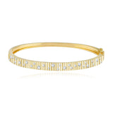 Scattered Diamonds Fluted Bangle