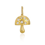 Scattered Diamonds Mushroom Charm