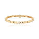 Emerald Cut Diamond Golden Bracelet