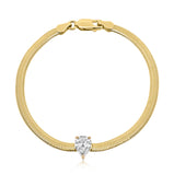 Solitaire Diamond Snake Bracelet