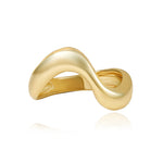 Stackable Dome Gold Wave Ring