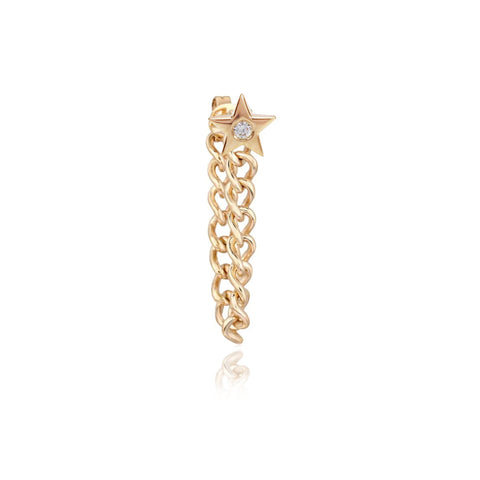 Charm Cuban Chain Earring