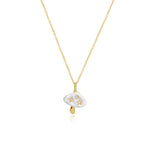 Enamel Mushroom Diamond Necklace