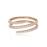 Swirl Diamond Pave Ring