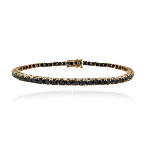 Black Diamonds Tennis Bracelet