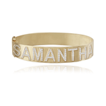 Jumbo Pave Personalized Bangle